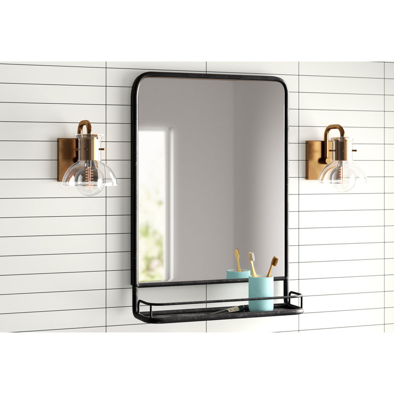 Ashtyn Accent Mirror with Shelves & Reviews AllModern
